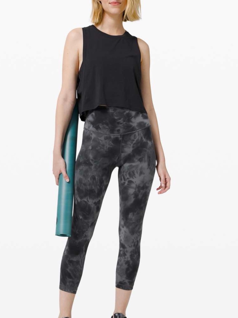 Lululemon Align Crop 21" *Diamond Dye- Diamond Dye Pitch Grey Graphite Grey